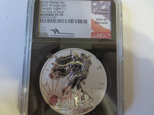 2021 American Eagle Reverse Proof Two-Coin Set Designer Edition NGC FDI PF70