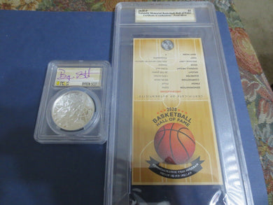 2020 P SILVER $1 BASKETBALL HOF PCGS PR70DCAM FDOI BYRON SCOTT SIGNED 1 OF 24.