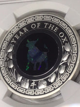 Load image into Gallery viewer, 2021 Australia OPAL LUNAR Year the OX 1 oz Silver Proof NGC PF70 Early Release