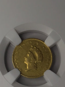 1855 O Indian Gold Dollar NGC XF