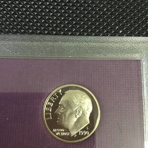 1990 S Dime clad Proof