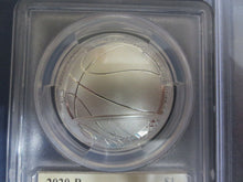 Load image into Gallery viewer, 2020 P SILVER $1 BASKETBALL HOF PCGS PR70DCAM FDOI BYRON SCOTT SIGNED 1 OF 24.