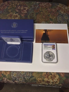 2020 W Mayflower Voyage Silver NGC PF70 Reverse Proof First Release