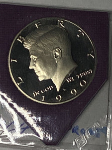 1990 S Proof Kennedy Half Dollar