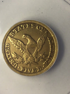 1862 S $5 Gold ANACS VF 30 Liberty Half Eagle