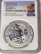 Load image into Gallery viewer, 2020 W Mayflower Voyage Silver NGC PF70 Reverse Proof First Release