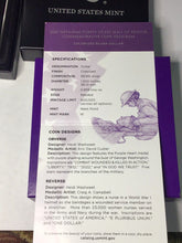 Load image into Gallery viewer, 2022 W Colorized Purple Heart Silver Dollar Box And COA  - NO COIN
