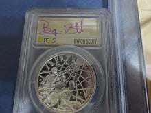 Load image into Gallery viewer, 2020 P SILVER $1 BASKETBALL HOF PCGS PR70DCAM FDOI BYRON SCOTT SIGNED 1 OF 24.
