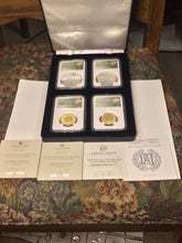 Load image into Gallery viewer, 2021 UK ROYAL &amp; JAPAN Mint Collaboration NGC PF70 (2) 1/2oz Gold (2) 1oz Silver.