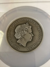 Load image into Gallery viewer, 2021 Tuvalu Gods of Olympus Poseidon 5oz Silver Coin NGC MS 70