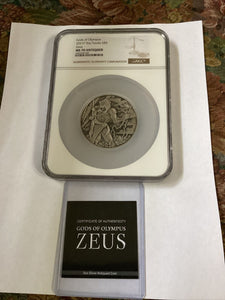 2021 Tuvalu Gods of Olympus Zeus 5oz Silver Coin NGC MS 70