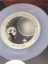 Load image into Gallery viewer, 2022 Z Lucky 8 Privy Moon Festival Panda 8 oz. Silver NGC PF70 First Day of Issue