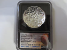 Load image into Gallery viewer, 2020-P Basketball Hall of Fame Kareem Abdul-Jabbar Signed Silver NGC PR70