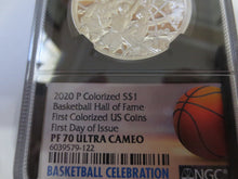 Load image into Gallery viewer, 2020-P Basketball Hall of Fame Kareem Abdul-Jabbar Signed Silver NGC PR70