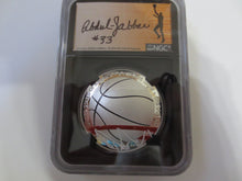 Load image into Gallery viewer, 2020-P Basketball Hall of Fame Kareem Abdul-Jabbar Signed Silver NGC PR70