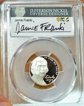 Load image into Gallery viewer, 2020 W JEFFERSON NICKEL PCGS PR70DCAM SIGNED JAMIE FRANKI FDOI ATLANTA ANA - First-American-Modern-Coins