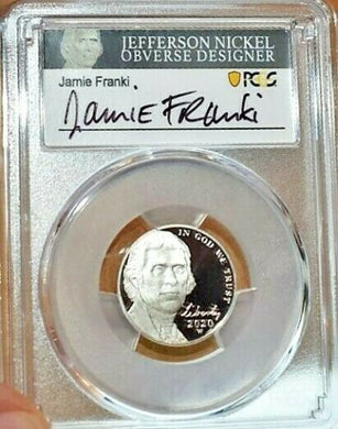 2020 W JEFFERSON NICKEL PCGS PR70DCAM SIGNED JAMIE FRANKI FDOI ATLANTA ANA - First-American-Modern-Coins