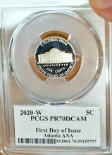 Load image into Gallery viewer, 2020 W JEFFERSON NICKEL PCGS PR70DCAM SIGNED JAMIE FRANKI FDOI ATLANTA ANA - First-American-Modern-Coins