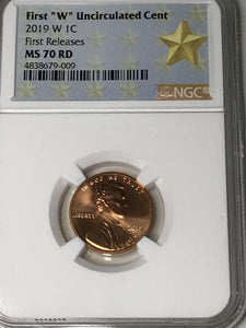 2019 W MS70 Lincoln Shield 1 Cent Uncirculated NGC MS 70 RD FIRST RELEASES STAR