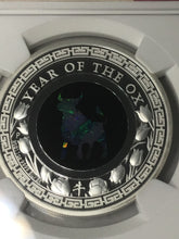 Load image into Gallery viewer, 2021 Australia OPAL LUNAR Year the OX 1 oz Silver Proof NGC PF70 Early Release