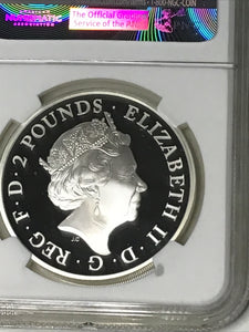 2016 2 Pound BRITANNIA PF70 Ultra Cameo - ONE OF First 500 Struck