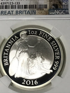 2016 2 Pound BRITANNIA PF70 Ultra Cameo - ONE OF First 500 Struck