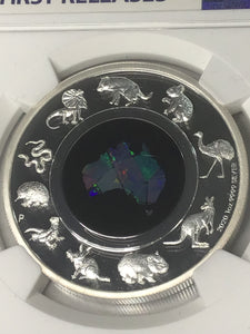 2020 Australia Great Southern Land Opal 1oz Silver Proof NGC PF70 First Release