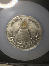 Load image into Gallery viewer, 2022 Niue $10 5-oz Silver Eye of Providence Ultra High Relief Gilt Antiqued Coin NGC MS70 First Day of Issue