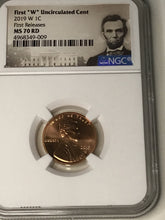 Load image into Gallery viewer, 2019 W MS70 Lincoln Shield 1 Cent Uncirculated NGC MS 70 RD FIRST RELEASES