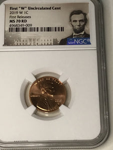 2019 W MS70 Lincoln Shield 1 Cent Uncirculated NGC MS 70 RD FIRST RELEASES