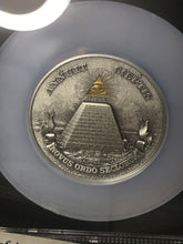 Load image into Gallery viewer, 2022 Niue $10 5-oz Silver Eye of Providence Ultra High Relief Gilt Antiqued Coin NGC MS70 First Day of Issue