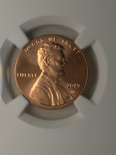 Load image into Gallery viewer, 2019 W Lincoln Cent NGC MS70RD First Release Rare live Mercanti Signed West Point Mint