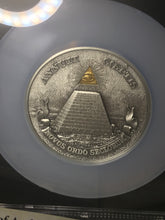 Load image into Gallery viewer, 2022 Niue $10 5-oz Silver Eye of Providence Ultra High Relief Gilt Antiqued Coin NGC MS70 First Day of Issue