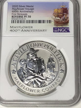 Load image into Gallery viewer, 2020 W Silver Mayflower Voyage NGC PF70 Reverse Proof FIRST RELEASE