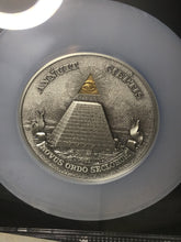 Load image into Gallery viewer, 2022 Niue $10 5-oz Silver Eye of Providence Ultra High Relief Gilt Antiqued Coin NGC MS70 First Day of Issue