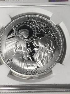 2022 Saint Helena Una and The Lion Silver Proof NGC PF70