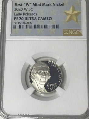 2020 W Jefferson Nickel Proof NGC PF70 Early Release