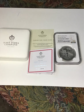 2022 Saint Helena Una and The Lion Silver Proof NGC PF70