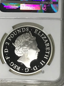 2016 2 Pound BRITANNIA PF70 Ultra Cameo - ONE OF First 500 Struck