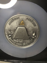Load image into Gallery viewer, 2022 Niue $10 5-oz Silver Eye of Providence Ultra High Relief Gilt Antiqued Coin NGC MS70 First Day of Issue