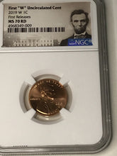 Load image into Gallery viewer, 2019 W MS70 Lincoln Shield 1 Cent Uncirculated NGC MS 70 RD FIRST RELEASES