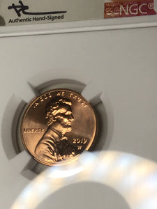 2019 W Lincoln Cent NGC MS70RD First Release Rare live Mercanti Signed West Point Mint