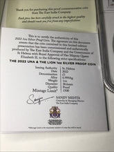 Load image into Gallery viewer, 2022 Saint Helena Una and The Lion Silver Proof NGC PF70