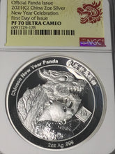 Load image into Gallery viewer, 2021 China New Year Celebration 2oz Silver High Relief NGC PF70 Ultra Cameo
