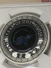 Load image into Gallery viewer, 2021 Australia OPAL LUNAR Year the Mouse 1 oz Silver Proof NGC PF70 First Release